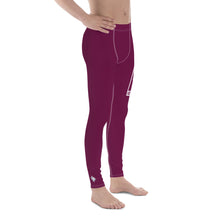 Men's Athletic Workout Leggings For Jiu Jitsu 013 - Tyrian Purple Exclusive Jiu-Jitsu Leggings Mens trousers