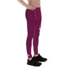 Men's Athletic Workout Leggings For Jiu Jitsu 013 - Tyrian Purple Exclusive Jiu-Jitsu Leggings Mens trousers