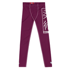 Men's Athletic Workout Leggings For Jiu Jitsu 013 - Tyrian Purple Exclusive Jiu-Jitsu Leggings Mens trousers