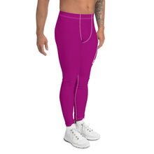Men's Athletic Workout Leggings For Jiu Jitsu 014 - Vivid Purple Exclusive Jiu-Jitsu Leggings Mens trousers