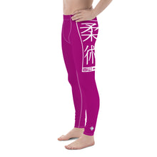 Men's Athletic Workout Leggings For Jiu Jitsu 014 - Vivid Purple Exclusive Jiu-Jitsu Leggings Mens trousers