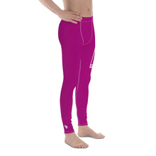 Men's Athletic Workout Leggings For Jiu Jitsu 014 - Vivid Purple Exclusive Jiu-Jitsu Leggings Mens trousers