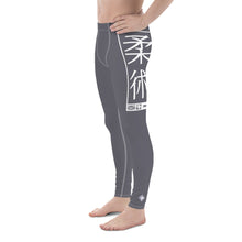 Men's Athletic Workout Leggings For Jiu Jitsu 019 - Charcoal Exclusive Jiu-Jitsu Leggings Mens