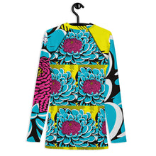 Men's BJJ Long Sleeve Rash Guards: Unique Roy Lichtenstein Dahlia Design for High-Intensity Training 002 BJJ Boxing Dahlia Exclusive Fitness Flower Grappling Jiu-Jitsu Long Sleeve Mens Muay Thai Pop Art Rash Guard Running Striking Swimwear Yoga