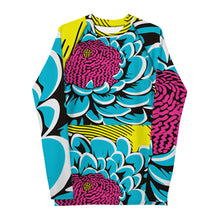 Men's BJJ Long Sleeve Rash Guards: Unique Roy Lichtenstein Dahlia Design for High-Intensity Training 002 BJJ Boxing Dahlia Exclusive Fitness Flower Grappling Jiu-Jitsu Long Sleeve Mens Muay Thai Pop Art Rash Guard Running Striking Swimwear Yoga