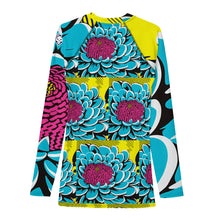 Men's BJJ Long Sleeve Rash Guards: Unique Roy Lichtenstein Dahlia Design for High-Intensity Training 002 BJJ Boxing Dahlia Exclusive Fitness Flower Grappling Jiu-Jitsu Long Sleeve Mens Muay Thai Pop Art Rash Guard Running Striking Swimwear Yoga