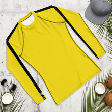 Iconic Tribute: Men's Bruce Lee Game of Death Inspired Rash Guard and Leggings Set Athletic Leggings Bruce Lee Exclusive Kit Leggings Long Sleeve Mens Rash Guard trousers