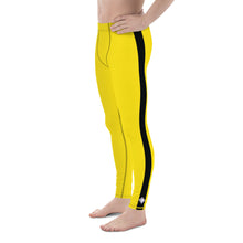 Iconic Tribute: Men's Bruce Lee Game of Death Inspired Rash Guard and Leggings Set Athletic Leggings Bruce Lee Exclusive Kit Leggings Long Sleeve Mens Rash Guard trousers