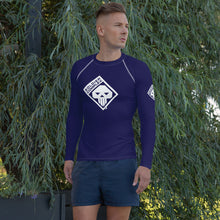 Men's Long Sleeve BJJ Rash Guard for Jiu Jitsu - Soldier Complex 002 Midnight Blue Exclusive Long Sleeve Mens Rash Guard Soldier Complex Solid Color
