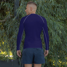 Men's Long Sleeve BJJ Rash Guard for Jiu Jitsu - Soldier Complex 002 Midnight Blue Exclusive Long Sleeve Mens Rash Guard Soldier Complex Solid Color