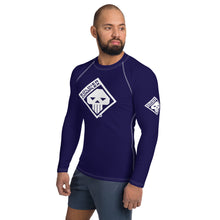 Men's Long Sleeve BJJ Rash Guard for Jiu Jitsu - Soldier Complex 002 Midnight Blue Exclusive Long Sleeve Mens Rash Guard Soldier Complex Solid Color