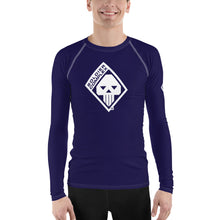 Men's Long Sleeve BJJ Rash Guard for Jiu Jitsu - Soldier Complex 002 Midnight Blue Exclusive Long Sleeve Mens Rash Guard Soldier Complex Solid Color