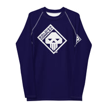 Men's Long Sleeve BJJ Rash Guard for Jiu Jitsu - Soldier Complex 002 Midnight Blue Exclusive Long Sleeve Mens Rash Guard Soldier Complex Solid Color