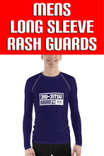 Mens Long Sleeve BJJ Rash Guard - Jiu-Jitsu 001 - Midnight Blue BJJ Exclusive Jiu-Jitsu Long Sleeve Mens Rash Guard