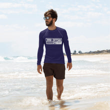 Mens Long Sleeve BJJ Rash Guard - Jiu-Jitsu 001 - Midnight Blue BJJ Exclusive Jiu-Jitsu Long Sleeve Mens Rash Guard
