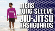 Mens Long Sleeve BJJ Rash Guard - Jiu-Jitsu 003 - Vivid Purple BJJ Exclusive Jiu-Jitsu Long Sleeve Mens Rash Guard