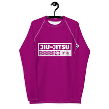 Mens Long Sleeve BJJ Rash Guard - Jiu-Jitsu 003 - Vivid Purple BJJ Exclusive Jiu-Jitsu Long Sleeve Mens Rash Guard