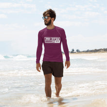 Mens Long Sleeve BJJ Rash Guard - Jiu-Jitsu 004 - Tyrian Purple BJJ Exclusive Jiu-Jitsu Long Sleeve Mens Rash Guard