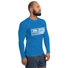 Mens Long Sleeve BJJ Rash Guard - Jiu-Jitsu 005 - Azul BJJ Exclusive Jiu-Jitsu Long Sleeve Mens Rash Guard