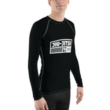 Mens Long Sleeve BJJ Rash Guard - Jiu-Jitsu 008 - Noir BJJ Exclusive Jiu-Jitsu Long Sleeve Mens Rash Guard