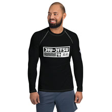 Mens Long Sleeve BJJ Rash Guard - Jiu-Jitsu 008 - Noir BJJ Exclusive Jiu-Jitsu Long Sleeve Mens Rash Guard