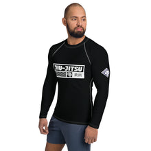 Mens Long Sleeve BJJ Rash Guard - Jiu-Jitsu 008 - Noir BJJ Exclusive Jiu-Jitsu Long Sleeve Mens Rash Guard