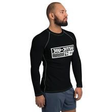 Mens Long Sleeve BJJ Rash Guard - Jiu-Jitsu 008 - Noir BJJ Exclusive Jiu-Jitsu Long Sleeve Mens Rash Guard
