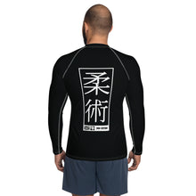 Mens Long Sleeve BJJ Rash Guard - Jiu-Jitsu 008 - Noir BJJ Exclusive Jiu-Jitsu Long Sleeve Mens Rash Guard