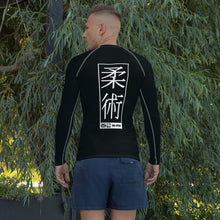 Mens Long Sleeve BJJ Rash Guard - Jiu-Jitsu 008 - Noir BJJ Exclusive Jiu-Jitsu Long Sleeve Mens Rash Guard