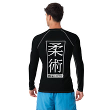 Mens Long Sleeve BJJ Rash Guard - Jiu-Jitsu 008 - Noir BJJ Exclusive Jiu-Jitsu Long Sleeve Mens Rash Guard