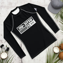Mens Long Sleeve BJJ Rash Guard - Jiu-Jitsu 008 - Noir BJJ Exclusive Jiu-Jitsu Long Sleeve Mens Rash Guard