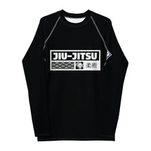 Mens Long Sleeve BJJ Rash Guard - Jiu-Jitsu 008 - Noir BJJ Exclusive Jiu-Jitsu Long Sleeve Mens Rash Guard