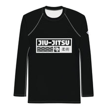 Mens Long Sleeve BJJ Rash Guard - Jiu-Jitsu 008 - Noir BJJ Exclusive Jiu-Jitsu Long Sleeve Mens Rash Guard