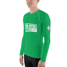 Mens Long Sleeve BJJ Rash Guard - Jiu-Jitsu 010 - Jade BJJ Exclusive Jiu-Jitsu Long Sleeve Mens Rash Guard