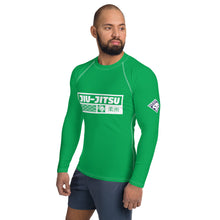 Mens Long Sleeve BJJ Rash Guard - Jiu-Jitsu 010 - Jade BJJ Exclusive Jiu-Jitsu Long Sleeve Mens Rash Guard