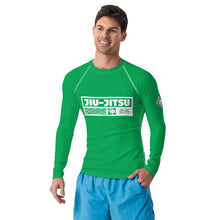 Mens Long Sleeve BJJ Rash Guard - Jiu-Jitsu 010 - Jade BJJ Exclusive Jiu-Jitsu Long Sleeve Mens Rash Guard