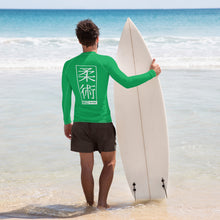 Mens Long Sleeve BJJ Rash Guard - Jiu-Jitsu 010 - Jade BJJ Exclusive Jiu-Jitsu Long Sleeve Mens Rash Guard