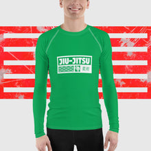 Mens Long Sleeve BJJ Rash Guard - Jiu-Jitsu 010 - Jade BJJ Exclusive Jiu-Jitsu Long Sleeve Mens Rash Guard