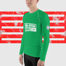 Mens Long Sleeve BJJ Rash Guard - Jiu-Jitsu 010 - Jade BJJ Exclusive Jiu-Jitsu Long Sleeve Mens Rash Guard