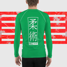 Mens Long Sleeve BJJ Rash Guard - Jiu-Jitsu 010 - Jade BJJ Exclusive Jiu-Jitsu Long Sleeve Mens Rash Guard