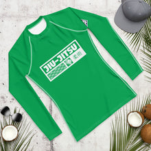 Mens Long Sleeve BJJ Rash Guard - Jiu-Jitsu 010 - Jade BJJ Exclusive Jiu-Jitsu Long Sleeve Mens Rash Guard