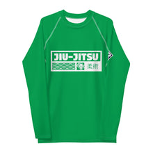 Mens Long Sleeve BJJ Rash Guard - Jiu-Jitsu 010 - Jade BJJ Exclusive Jiu-Jitsu Long Sleeve Mens Rash Guard
