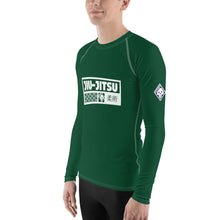 Mens Long Sleeve BJJ Rash Guard - Jiu-Jitsu 011 - Sherwood Forest BJJ Exclusive Jiu-Jitsu Long Sleeve Mens Rash Guard