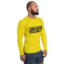Mens Long Sleeve BJJ Rash Guard - Jiu-Jitsu 013 - Golden Sun BJJ Exclusive Jiu-Jitsu Long Sleeve Mens Rash Guard