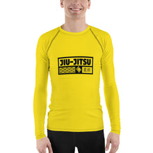 Mens Long Sleeve BJJ Rash Guard - Jiu-Jitsu 013 - Golden Sun BJJ Exclusive Jiu-Jitsu Long Sleeve Mens Rash Guard