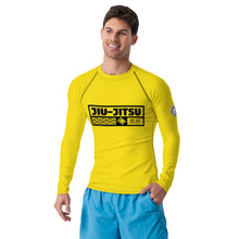 Mens Long Sleeve BJJ Rash Guard - Jiu-Jitsu 013 - Golden Sun BJJ Exclusive Jiu-Jitsu Long Sleeve Mens Rash Guard