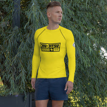 Mens Long Sleeve BJJ Rash Guard - Jiu-Jitsu 013 - Golden Sun BJJ Exclusive Jiu-Jitsu Long Sleeve Mens Rash Guard