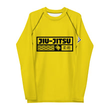 Mens Long Sleeve BJJ Rash Guard - Jiu-Jitsu 013 - Golden Sun BJJ Exclusive Jiu-Jitsu Long Sleeve Mens Rash Guard