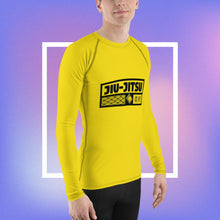 Mens Long Sleeve BJJ Rash Guard - Jiu-Jitsu 013 - Golden Sun BJJ Exclusive Jiu-Jitsu Long Sleeve Mens Rash Guard