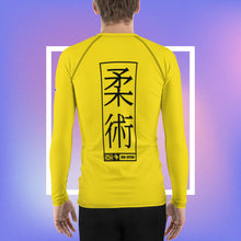 Mens Long Sleeve BJJ Rash Guard - Jiu-Jitsu 013 - Golden Sun BJJ Exclusive Jiu-Jitsu Long Sleeve Mens Rash Guard